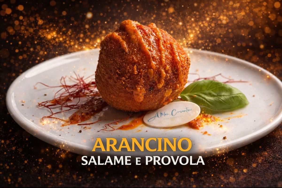 Arancino salame e provola