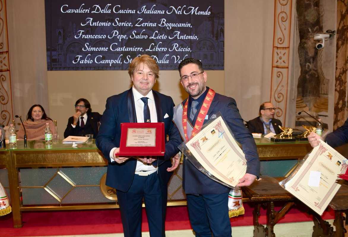 La premiazione Cavalieri della Cucina Italiana nel Mondo